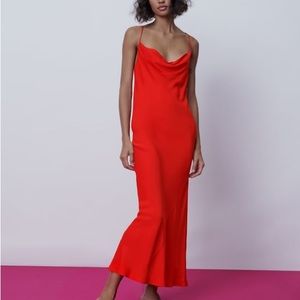 Zara - SATIN LINGERIE STYLE DRESS